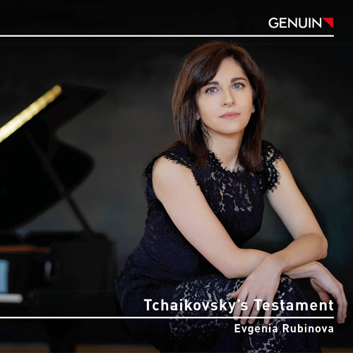 forwardCD album cover 'Tchaikovsky's Testament' (GEN 24880) with Evgenia Rubinova